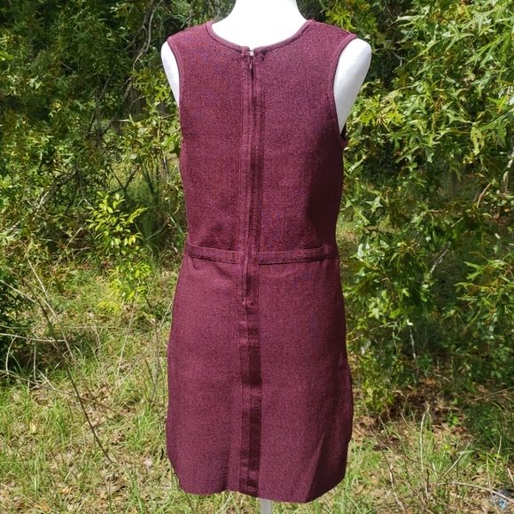 Material Girl Burgandy Bodycon Dress Size L - Picture 4 of 8